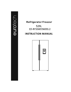 Manual Eurotech ED-RFSSWD560SS2 Fridge-Freezer