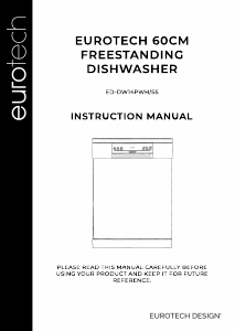 Manual Eurotech ED-DW14PSS Dishwasher