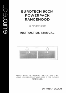 Manual Eurotech ED-POWERPACK901 Cooker Hood