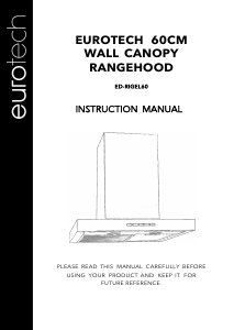 Handleiding Eurotech ED-RIGEL60 Afzuigkap