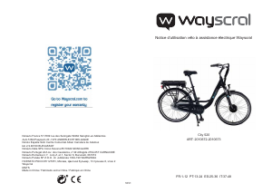 Manual de uso Wayscral City 520 Bicicleta eléctrica
