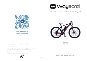 Manual Wayscral Sporty 645 Bicicleta elétrica