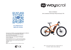 Handleiding Wayscral Sporty 755 Elektrische fiets