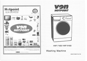 Handleiding Von Hotpoint HWF-716SI Wasmachine