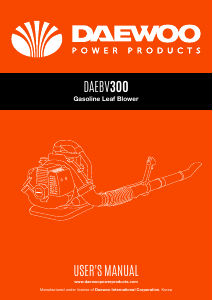 Handleiding Daewoo DAEBV300 Bladblazer
