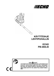 Käyttöohje Echo PB-260LSI Lehtipuhallin