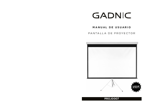 Manual de uso Gadnic PROJ0007 Pantalla proyector
