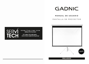Manual de uso Gadnic PROJ0003 Pantalla proyector