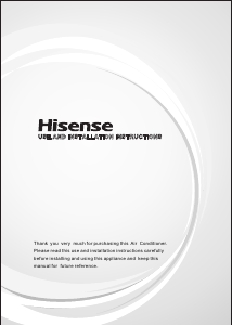 Manual Hisense HSA25R Air Conditioner