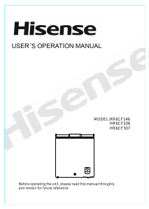 Manual Hisense HR6CF146 Freezer