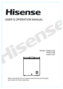 Manual Hisense HR6CF206 Freezer