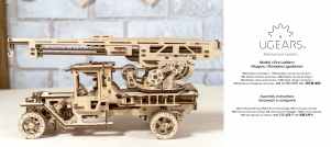 Bedienungsanleitung Ugears set 022 Mechanical Models Drehleiter