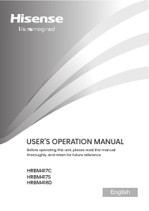Manual Hisense HRBM417C Fridge-Freezer