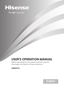 Handleiding Hisense HRBM503S Koel-vries combinatie