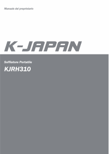 Manuale K-Japan KJRH310 Soffiatore