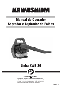 Manual Kawashima KWB 26 Soprador de folhas