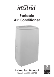 Handleiding Mistral MA02016KRY30 Airconditioner