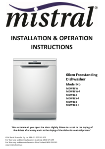 Manual Mistral MDW46B Dishwasher