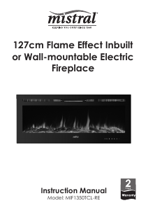 Manual Mistral MIF1350TCL-RE Electric Fireplace