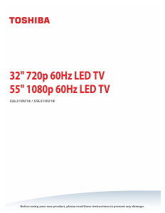 Manual Toshiba 55L510U18 LED Television