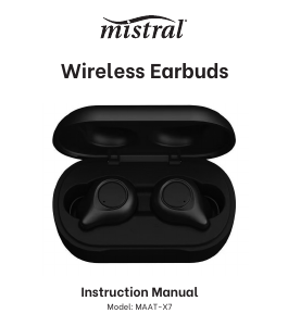 Manual Mistral MAAT-X7 Headphone
