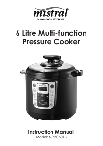 Manual Mistral MPRC601B Pressure Cooker