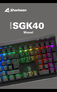 Bedienungsanleitung Sharkoon Skiller SGK40 Tastatur