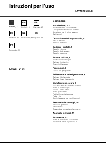 Manual Hotpoint LFSA+ 2164 A IX Máquina de lavar louça