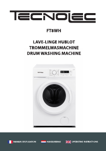 Mode d’emploi Tecnolec FT8WH Lave-linge