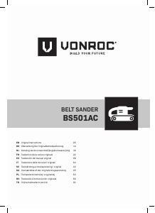 Handleiding Vonroc BS501AC Bandschuurmachine