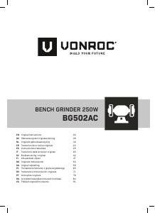 Handleiding Vonroc BG502AC Tafelslijpmachine