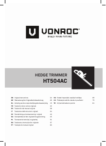 Kullanım kılavuzu Vonroc HT504AC Çalı makası