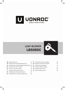 Manual Vonroc LB506DC Soprador de folhas