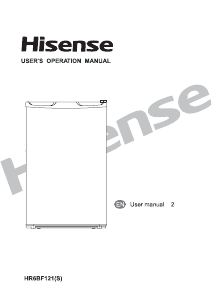 Manual Hisense HR6BF121 Refrigerator