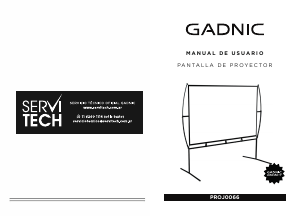 Manual de uso Gadnic PROJ0066 Pantalla proyector