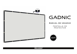 Manual de uso Gadnic PROJ0067 Pantalla proyector