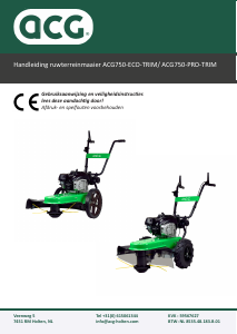 Handleiding ACG ACG750-PRO-TRIM Grasmaaier