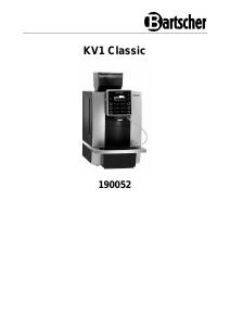 Handleiding Bartscher KV1 Classic Koffiezetapparaat
