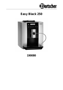 Manual Bartscher Easy Black 250 Coffee Machine