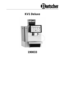 Handleiding Bartscher KV1 Deluxe Koffiezetapparaat