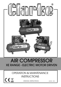 Manual Clarke XEPH15-50 Compressor