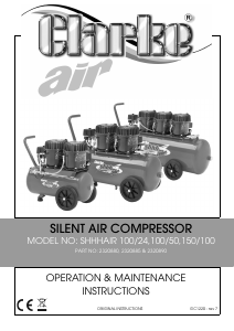 Handleiding Clarke SHHH 100/50 Compressor