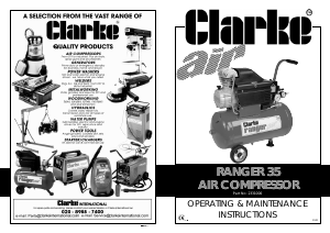 Handleiding Clarke Ranger 35 Compressor