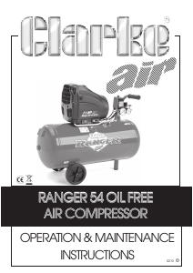 Handleiding Clarke Ranger 54 Compressor