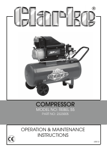 Handleiding Clarke Rebel 55 Compressor