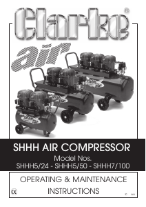 Manual Clarke SHHH 5/50 Compressor