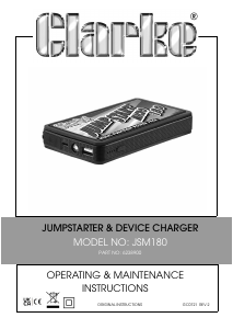 Manual Clarke JSM180 Jump Starter