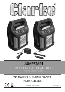 Handleiding Clarke JS1100 Accubooster