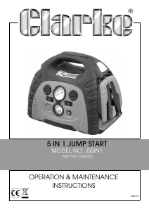 Handleiding Clarke JS5IN1 Accubooster