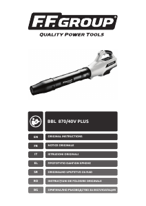 Manual FF Group BBL 870/40V PLUS Leaf Blower